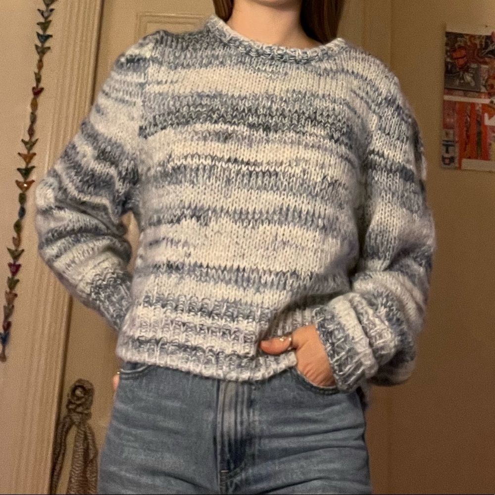 Multi colored blue sweater - target